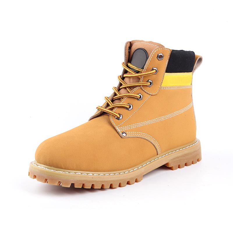 Como os calçados de segurança industrial de couro Nubuck de grão integral e corte médio podem melhorar a proteção e o conforto no local de trabalho?