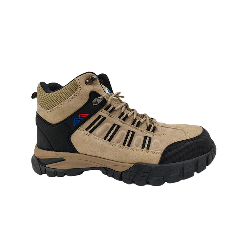 Sapatos de segurança com entressola composta de camurça de couro